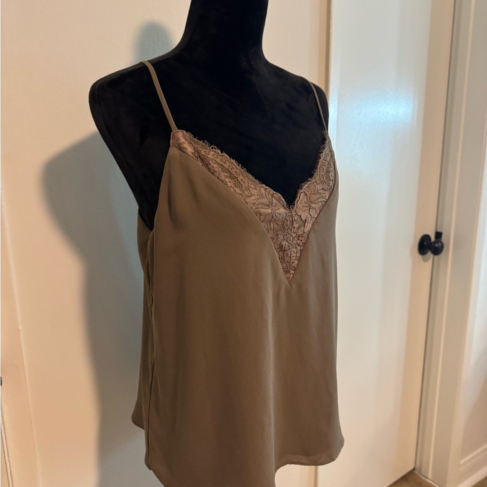 Elegant Lace Trim Cami Top